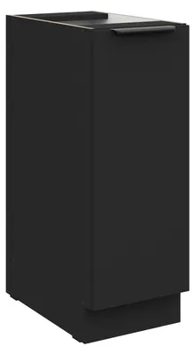 Produktbild von Küchen Unterschrank Schrankauszug 30 cm SIENA Schwarz Küche Küchenzeile