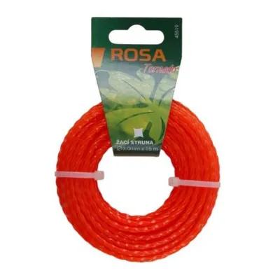 Zdjęcie produktu dla sznurek do kosiarki 3mm 15m twist ROSA / silon do kosiarek