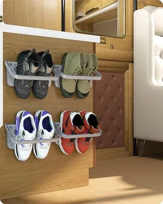 Productafbeelding van Famanu schoenenrek, wandmontage - Compact, opvouwbaar, ruimtebesparend