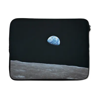 Produktbild von MuchoWow® Laptop Hülle 15 Zoll Die Erde vom Mond aus Laptoptasche - Laptoptasche - Sleeve - Rundum-Schutz