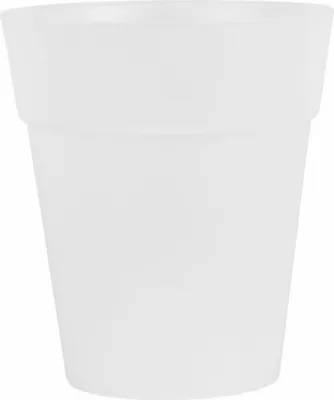 Image de Cache pot CAPRI ORCHIDE plastique transparent d14x15cm