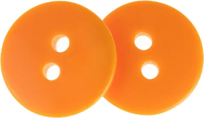 Immagine prodotto di Bottone - set di 6 - diametro 15 mm - arancione