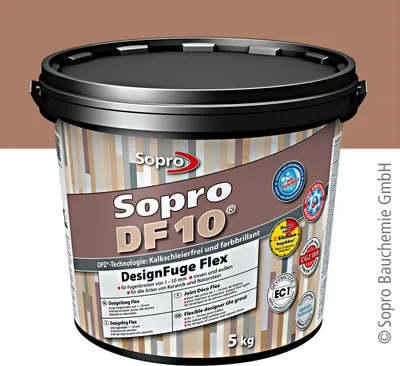Obrázok produktu pre Sopro DesignFuge Flex DF 10 Braun 52 5kg Eimer