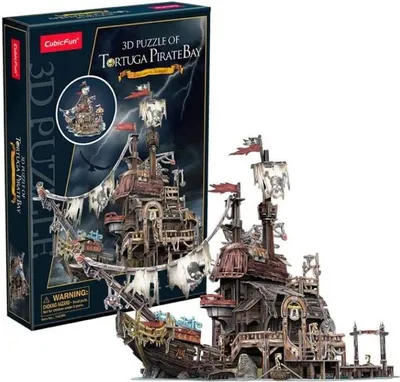 Obrázek produktu pro Puzzle 3D Pirátský přístav Tortuga 218 dílků