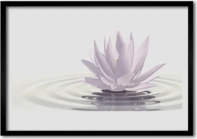 Produktbild von Bild 100x70 MDF-Rahmen Wandkunst Blumen-Wasser-Kunst