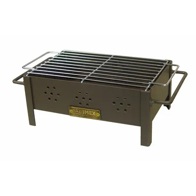 Image de Table De Barbecue Avec Grille Zince 31x21x14cm Imex El Zorro