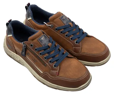 Produktbild von MUSTANG Herren Halbschuhe mit Schnürsenkel und Reißverschluss, Absatz 4 cm, Schafthöhe 7 cm