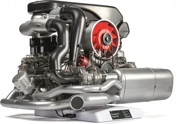 Zdjęcie produktu dla Porsche 911 Turbo Model silnika 6-cylindrowego do składania w skali 1:3