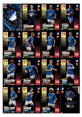Zdjęcie produktu dla Topps Match Attax – sezon 2022/23 – zestaw klubowy – TSG HOFFENHEIM