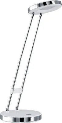 Produktbild von EGLO LED Tischlampe Gexo, 1 flammige Tischleuchte, Klassisch, Schreibtischlampe aus hochwertigem Kunststoff und Stahl, Bürolampe in Weiß, Chrom
