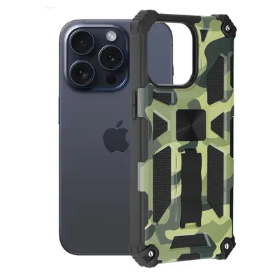 Produktbild von Techsuit Blazor Back Cover Hülle für Apple iPhone 15 Pro - Grün