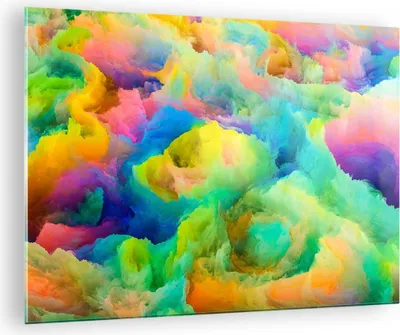 Produktbild von Bilder auf glas - Abstraktion modern - 70x50cm - Glasbilder - Wandbilder - Kunstdruck - zum Aufhängen bereit - Wanddekoration aus Glas - Glas Bilder - Wandbild auf Glas - Einteilig - GAA70x50-4055