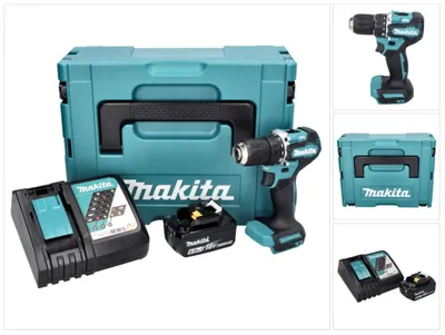 Produktbild von Makita DDF 487 RG1J Akku Bohrschrauber 18 V 40 Nm Brushless + 1x Akku 6,0 Ah + Ladegerät + Makpac