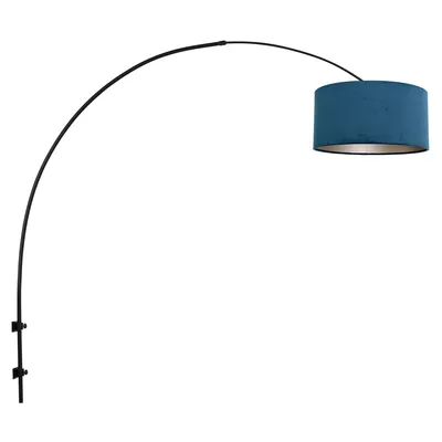 Produktbild von Steinhauer - wandleuchte - Gramineus - schwarz - metall veloursstoff - E27 - 8245ZW