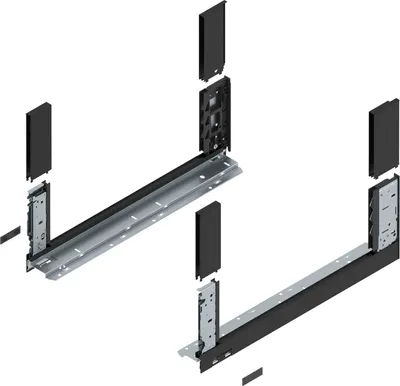 Produktbild von BLUM LEGRABOX free, Zarge Höhe C, NL 500, Carbonschwarz