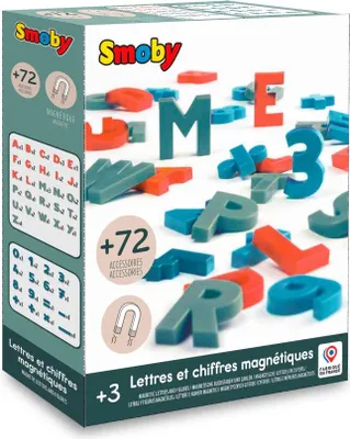 Image de Lettres et chiffres magnétiques 72 pièces