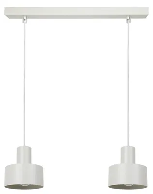 Immagine prodotto di Lampada a sospensione RIF grigio chiaro 2xE27x15W in metallo, dimensioni: 70x42x15 cm, IP20, Sigma Lighting