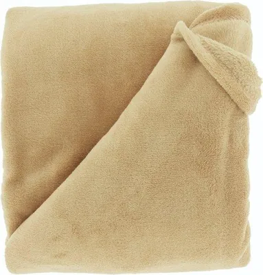 Imagen del producto de Unyqoos® Unique Living, manta de diseño escocés Justin, suave tejido de forro polar 100% poliéster, color beige, 150 x 200 cm