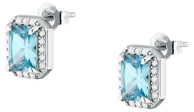 Immagine prodotto di Orecchini scintillanti in argento con zirconi cubici Tesori SAIW319