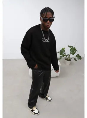 Produktbild von Oversize Sweatshirt Uni S Schwarz