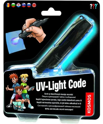 Immagine prodotto di KOSMOS Die drei ??? UV-Lichtcode / The Three ??? UV-Light Code, Detektivspiel, Experimentierkasten, Kinder, Mehrsprachig, 665197