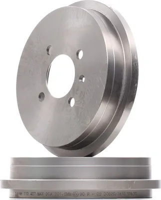 Produktbild von 2x TOPRAN Bremstrommel 110 427 hinten für VW up! Schrägheck (121 122 BL1 BL2)