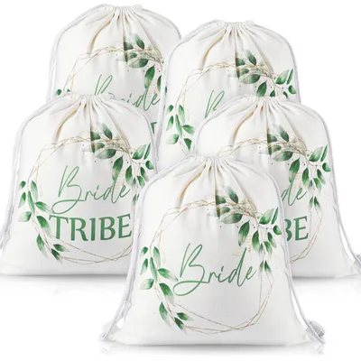Image de Solidchoice - Coffret de 5 sacs de mariage avec cordon de serrage
