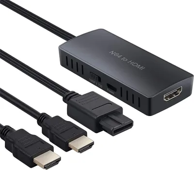 Produktbild von N64 zu HDMI-kompatbile Adapter 1080p Support 16:9 Und 4:3 Konvertieren HDMI-kompatibel Kabel schwarz