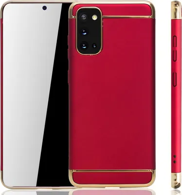 Image de Coque de protection rigide pour téléphone Samsung Galaxy S20, de couleur rouge
