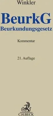 Produktbild von Beurkundungsgesetz. BeurkG