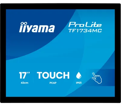 Obrázok produktu pre iiyama ProLite TF1734MC-B8X, 43,2 cm (17"), 1280 x 1024 px, SXGA, LCD, 5 ms, Čierna