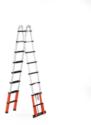 Produktbild von RMBO Klappbar Professionelle Multifunktionsleiter 5 m lang, Soft-Closing, Max. Belastung 150 kg, EN 131.6, Mehrzweckleiter, Teleskopleiter