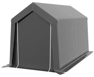 Image de Abri de jardin - Dimensions : 2,1 x 3,6 x 2,35 mètres - Structure métallique robuste - Imperméable et résistant aux UV - Fermeture sécurisée