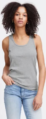 Immagine prodotto di Ichi IHPALMER RIB BOX TO Canotta da donna con scollo rotondo 92% cotone, 8% Spandex, vestibilità slim