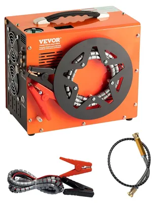 Obrázek produktu pro VEVOR PCP kompresor 30Mpa/4500PSI Vzduchový kompresor 1L Přenosný PCP DC12V a AC120V kompresor 25min pracovní cyklus Vzduchové čerpadlo 600W Vysoce výkonný převodník Vysokotlaké čerpadlo Vzduchová pistole