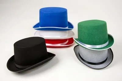 Produktbild von Zylinder schwarz Gr. 61 Karneval Fasching