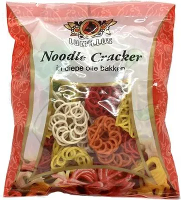 Immagine prodotto di Lucullus | Chips fritte Kerupuk - 250 g - Contiene latte e soia - Snack - Stuzzichini