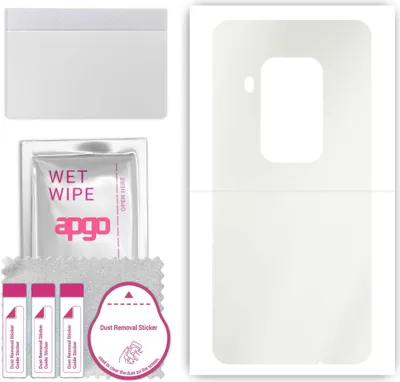Produktbild von apgo Rückseite Schutzfolie, Matt, kompatibel mit Motorola One Zoom, Hinten Hydrogel-Displayschutzfolie mit Positionierhilfe, kratzfest, einfache Montage