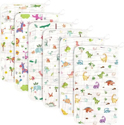 Productafbeelding van Famanu muselinedoeken voor baby's - 6 stuks, 100% katoen, superzacht en absorberend