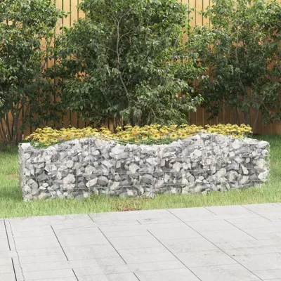 Produktbild von "im Sonderangebot"Gabionenkörbe - Moderne und langlebige - Gabionen --Hochbeet mit Hochbogen 200x50x50cm Verzinktes Eisen DE287396 - Beete