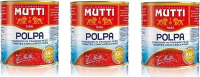 Produktbild von 3x Mutti polpa di Pomodoro Tomatenpulpe Tomaten sauce 100% Italienisch 2,5 Kg