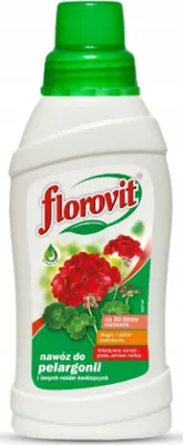 Produktbild von Florovit für Geranien und andere blühende Pflanzen Flasche 550g