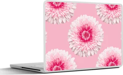 Produktbild von MuchoWow® Laptop Aufkleber Sticker Cover Mädchen - Blume - Rosa - Muster - Mädchen - Kinder - Kinder 36.5x27.5 cm - Laptop-Sticker
