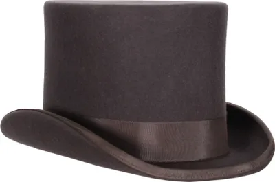 Produktbild von T2224-1600-59 grau hochwertiger Wollfilz Zylinder 14 cm hoch Gr.59