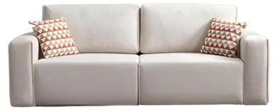 Produktbild von Beiges Dreisitzer Sofa s Schlafsofa Polster Moderner 3-Sitzer