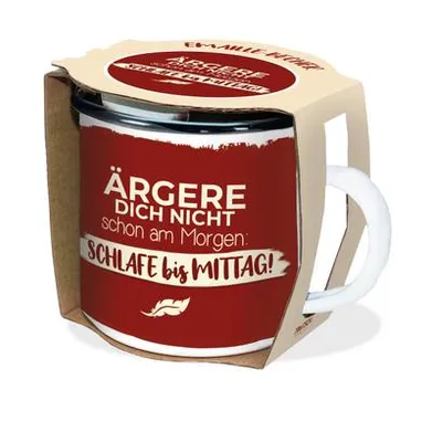 Produktbild von Emaillebeche Ärgere dich nicht
