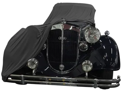 Image de Housse de voiture intérieure adaptée à DKW Horch Noir NEU Bâche de protection