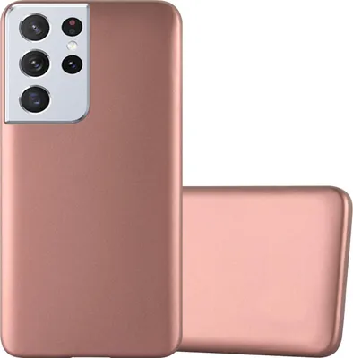 Produktbild von Cadorabo Schutzhülle für Samsung Galaxy S22 ULTRA Hülle in Rosa Handyhülle TPU Silikon Etui Cover Case