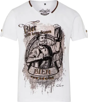 Produktbild von T-Shirt Bier Versteht weiß XXL