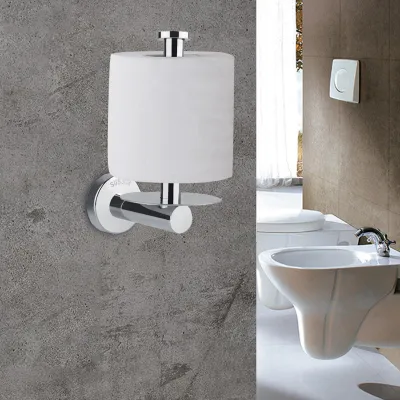 Image de Porte-papier hygiénique et distributeur de mouchoirs en acier inoxydable à fixation murale
